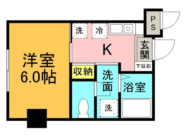 広島県広島市中区竹屋町 日赤病院前駅 1K マンション 賃貸物件詳細