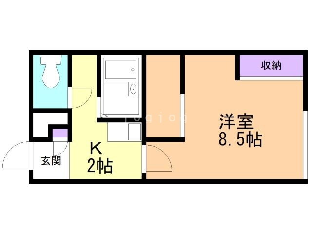 北海道旭川市四条通２４ 1K アパート 賃貸物件詳細