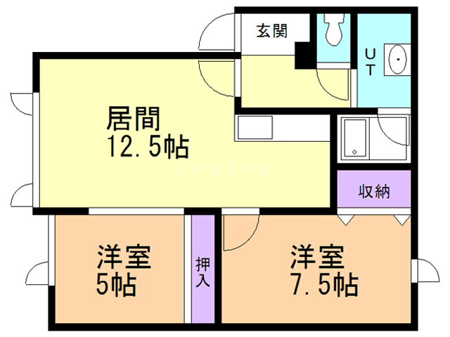 北海道札幌市手稲区手稲本町一条１ 手稲駅 2LDK アパート 賃貸物件詳細