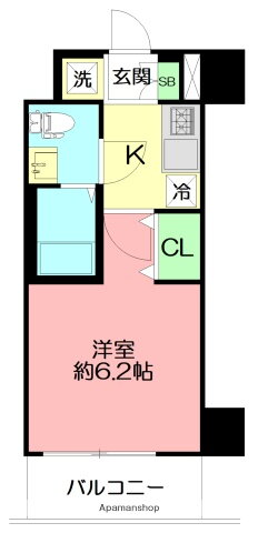 神奈川県平塚市明石町 平塚駅 1K マンション 賃貸物件詳細