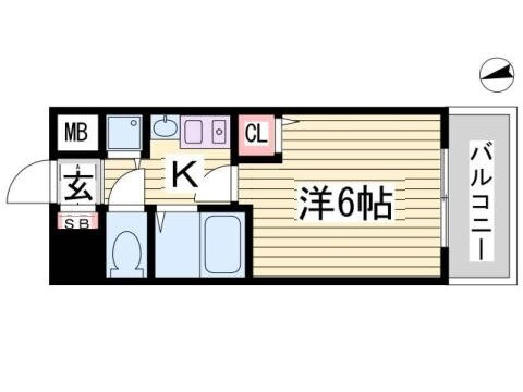 兵庫県神戸市中央区下山手通６ 元町駅 1K マンション 賃貸物件詳細