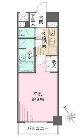 東京都目黒区青葉台２ 中目黒駅 1K マンション 賃貸物件詳細