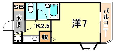 兵庫県神戸市東灘区岡本１ 摂津本山駅 1K マンション 賃貸物件詳細