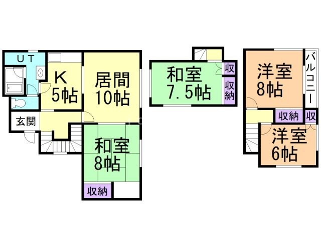オタモイ１丁目貸家（７－２１） 4LDK 賃貸物件詳細