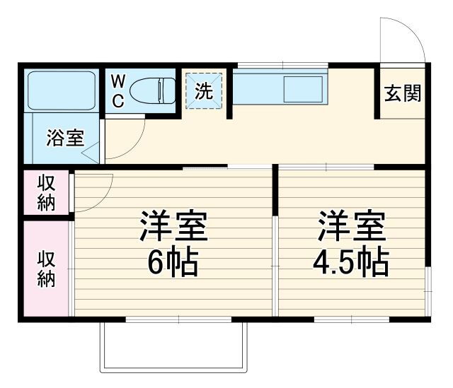 千葉県千葉市花見川区長作町 実籾駅 2K アパート 賃貸物件詳細