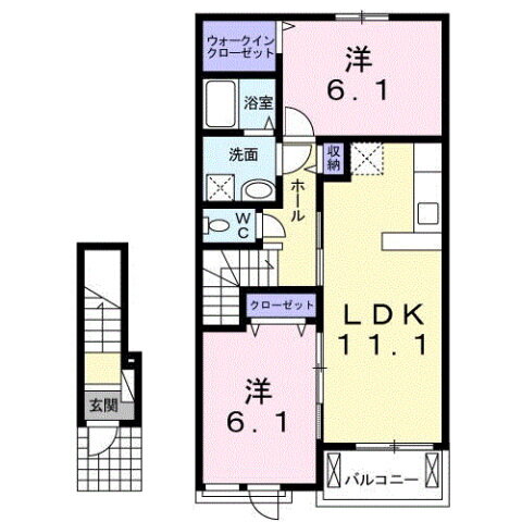 茨城県龍ヶ崎市立野 竜ヶ崎駅 2LDK アパート 賃貸物件詳細