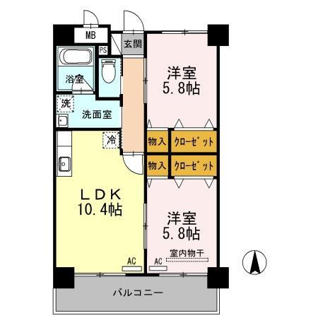 島根県松江市大正町 松江駅 2LDK マンション 賃貸物件詳細