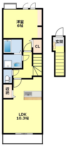 愛知県豊田市美里５ 上挙母駅 1LDK アパート 賃貸物件詳細