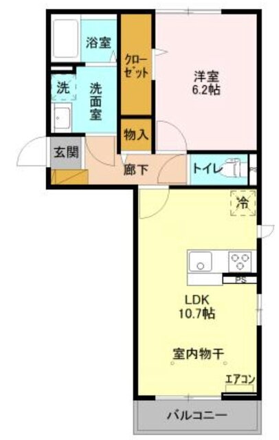ライフマンションＢ 3階 1LDK 賃貸物件詳細
