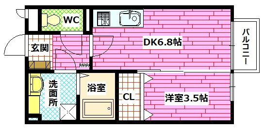 広島県広島市安芸区船越５ 海田市駅 1DK アパート 賃貸物件詳細