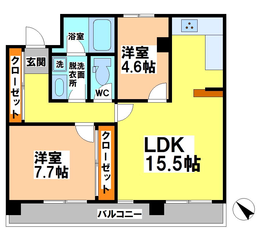 東京都武蔵野市御殿山２ 三鷹駅 2LDK マンション 賃貸物件詳細