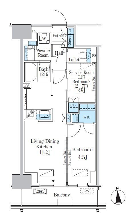 東京都新宿区百人町３ 大久保駅 2LDK マンション 賃貸物件詳細