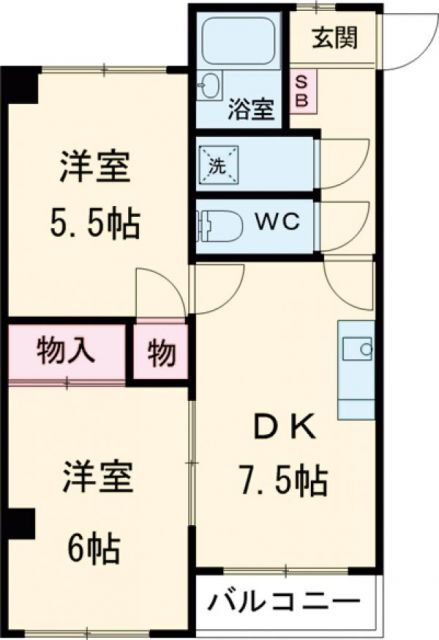 チペアメイツ 3階 2DK 賃貸物件詳細