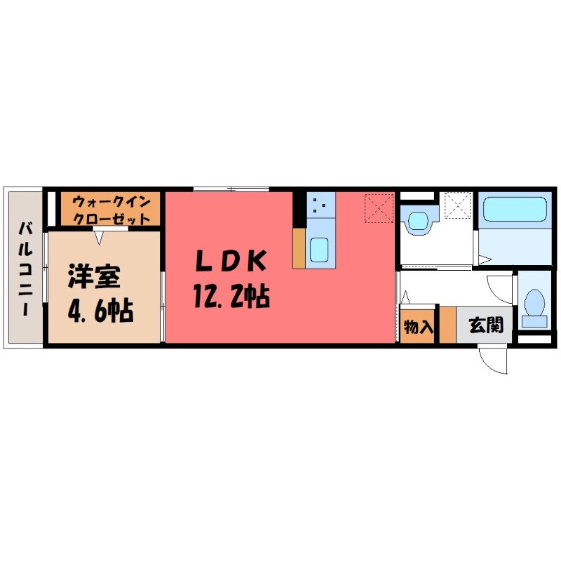 茨城県古河市東本町１ 古河駅 1LDK アパート 賃貸物件詳細