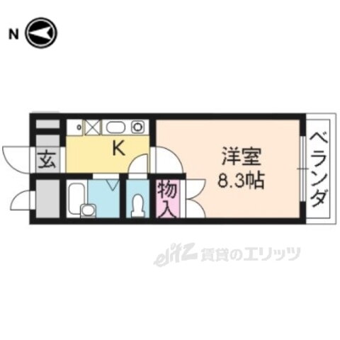 京都府京都市北区大将軍一条町 北野白梅町駅 1K マンション 賃貸物件詳細