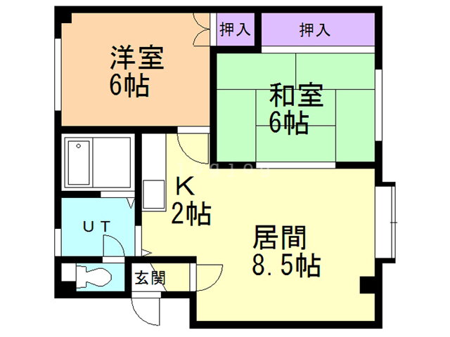 北海道札幌市東区北三十条東９ 新道東駅 2LDK マンション 賃貸物件詳細