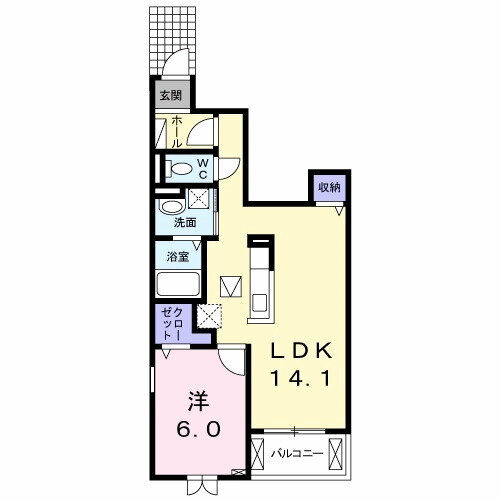 熊本県熊本市北区四方寄町 北熊本駅 1LDK アパート 賃貸物件詳細