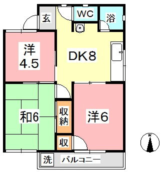 岡山県倉敷市玉島乙島 新倉敷駅 3DK アパート 賃貸物件詳細
