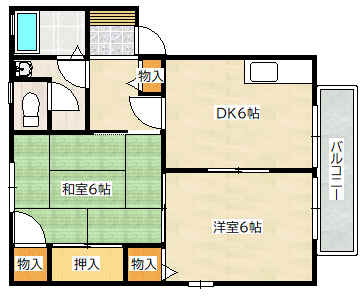 広島県広島市佐伯区五日市３ 五日市駅 2DK アパート 賃貸物件詳細