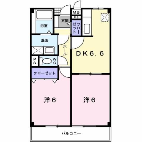 秋田県秋田市仁井田本町１ 秋田駅 2DK アパート 賃貸物件詳細