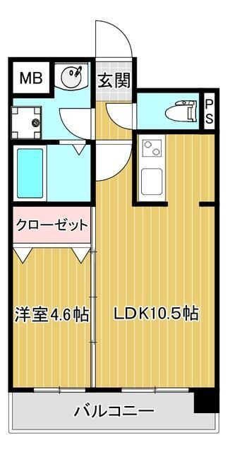 フェリーチェ薬師堂 4階 1LDK 賃貸物件詳細