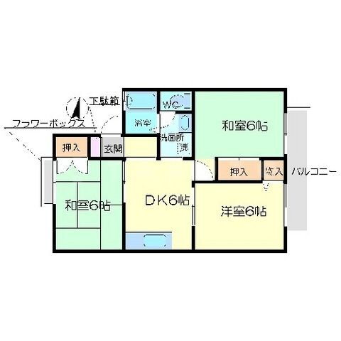 大阪府箕面市百楽荘４ 牧落駅 3DK アパート 賃貸物件詳細