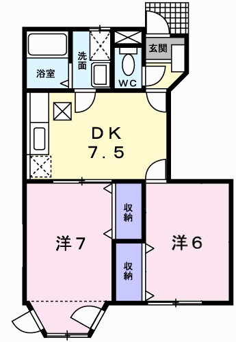 兵庫県姫路市御立東２ 姫路駅 2DK アパート 賃貸物件詳細