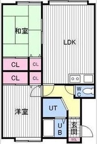 北海道石狩市花川北六条３ 篠路駅 2LDK アパート 賃貸物件詳細