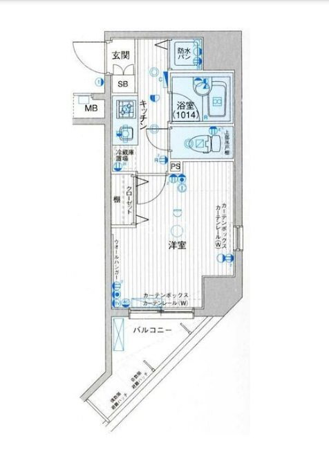 東京都港区芝２ 田町駅 1K マンション 賃貸物件詳細
