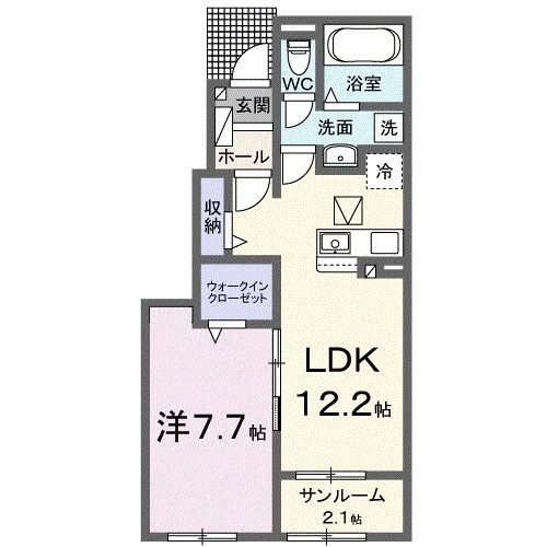 栃木県佐野市富岡町 佐野駅 1LDK アパート 賃貸物件詳細