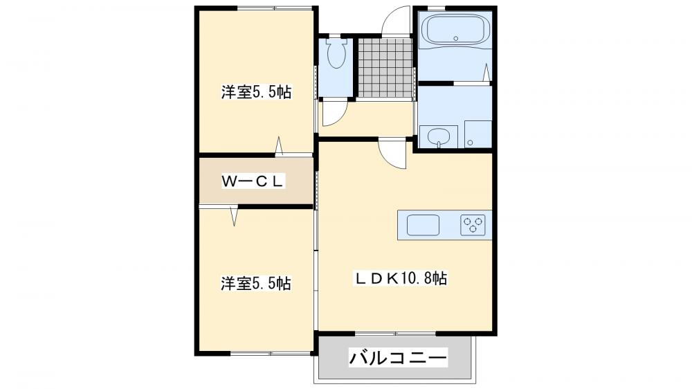 福岡県遠賀郡水巻町下二東３ 水巻駅 2LDK アパート 賃貸物件詳細