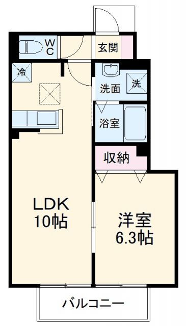 ファンタジア南台 1階 1LDK 賃貸物件詳細