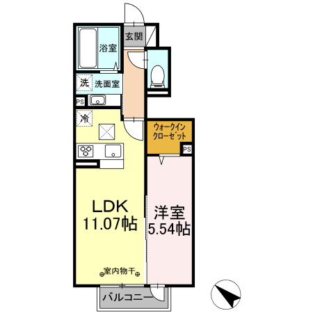 ベルウッド伍番館 1階 1LDK 賃貸物件詳細