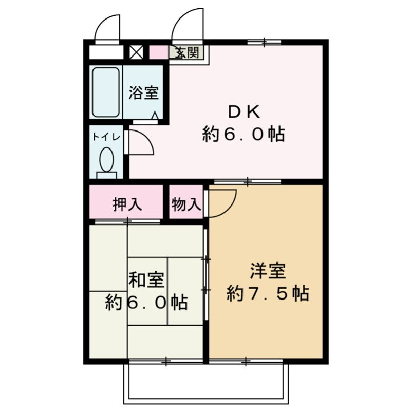 神奈川県厚木市愛甲１ 愛甲石田駅 2DK マンション 賃貸物件詳細