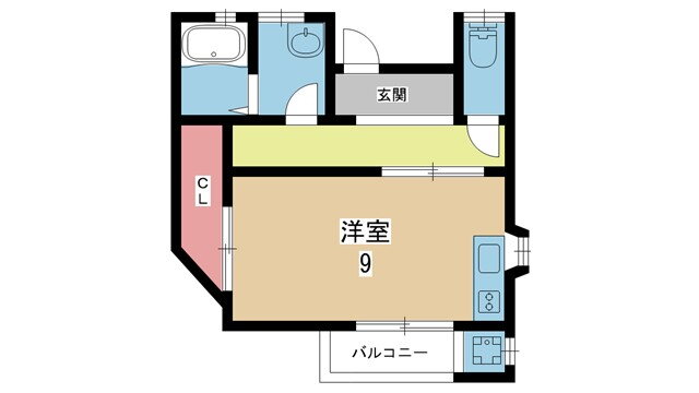 大阪府豊中市清風荘２ 蛍池駅 1LDK アパート 賃貸物件詳細