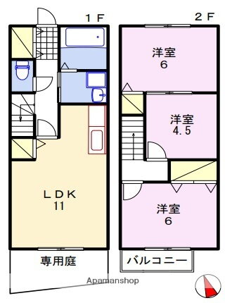 兵庫県姫路市花田町加納原田 御着駅 3LDK アパート 賃貸物件詳細