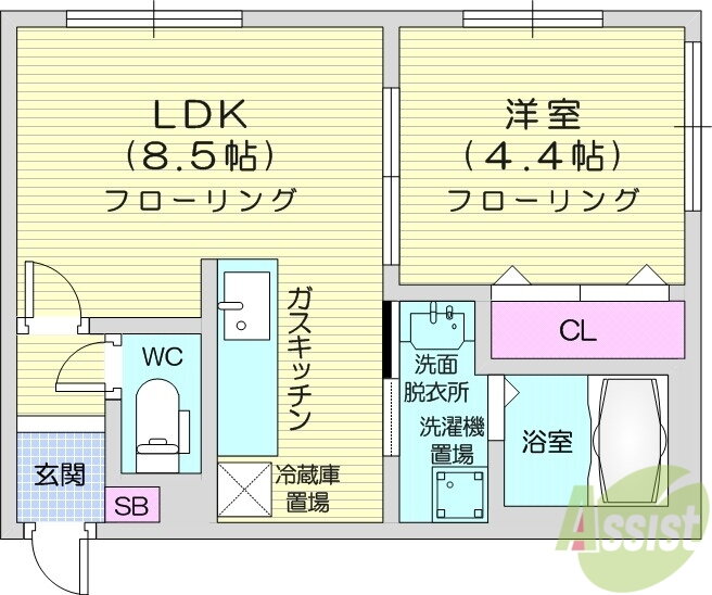 北海道札幌市東区北四十三条東１４ 栄町駅 1LDK マンション 賃貸物件詳細