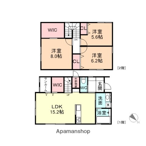 富山県富山市婦中町宮ケ島 婦中鵜坂駅 3LDK 一戸建て 賃貸物件詳細