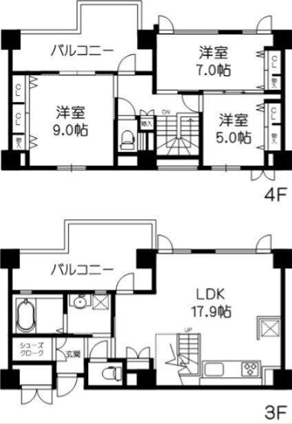 大阪府箕面市桜４ 牧落駅 3LDK マンション 賃貸物件詳細