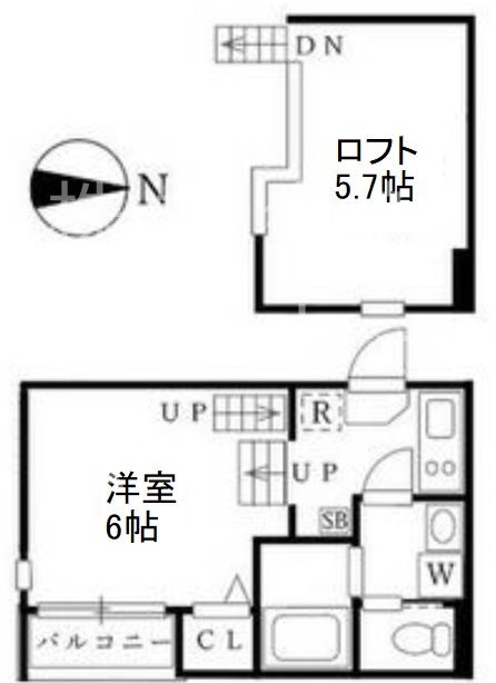 Ｄａｆｆｏｄｉｌ（ダフォディル） 2階 1SK 賃貸物件詳細