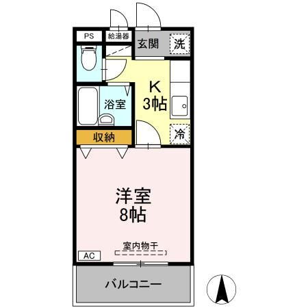 岩手県盛岡市北天昌寺町 前潟駅 1K アパート 賃貸物件詳細