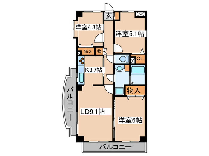 東京都調布市飛田給１ 飛田給駅 3LDK マンション 賃貸物件詳細