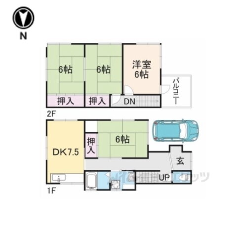 奈良県奈良市南京終町３ 京終駅 3DK 一戸建て 賃貸物件詳細