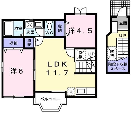 千葉県富里市七栄 成田駅 2LDK アパート 賃貸物件詳細