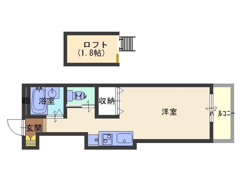 ジュネス伊伝居 5階 ワンルーム 賃貸物件詳細