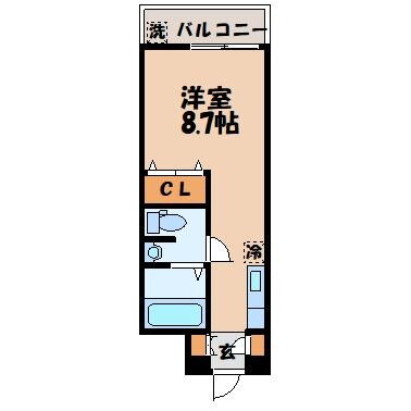 トーカンマンション活水通り 2階 ワンルーム 賃貸物件詳細