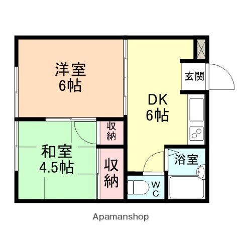 富山県富山市綾田町２ 新庄田中駅 2DK アパート 賃貸物件詳細