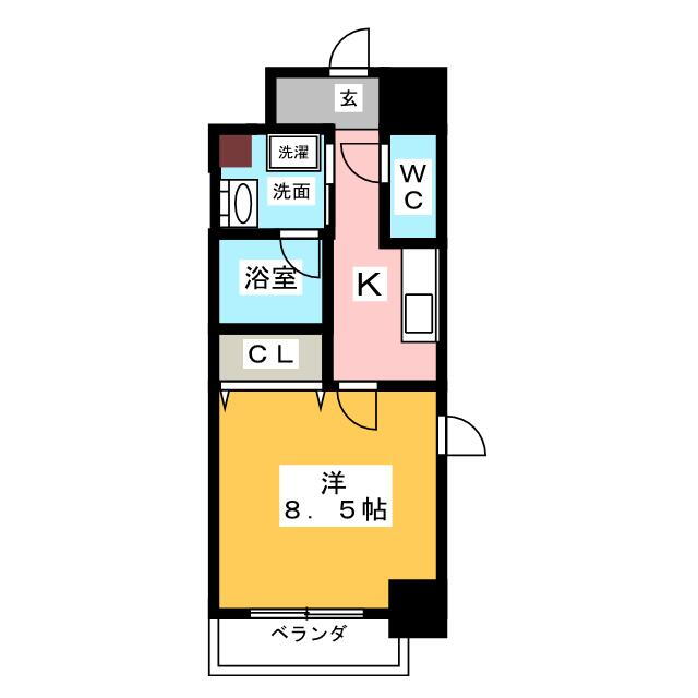 愛知県名古屋市中区新栄１ 新栄町駅 1K マンション 賃貸物件詳細