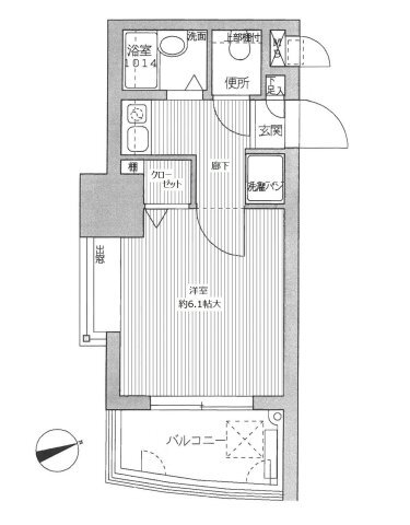 福岡県福岡市中央区黒門 唐人町駅 1K マンション 賃貸物件詳細