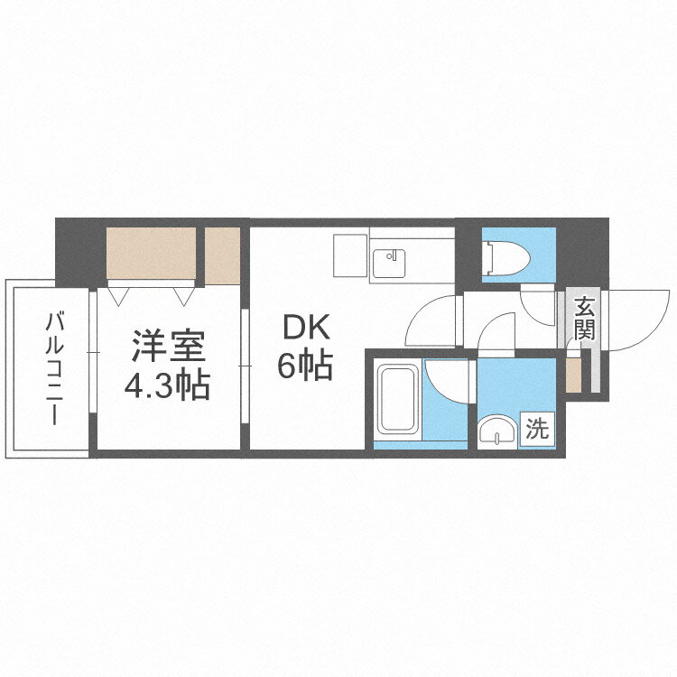 大阪府大阪市西成区松３ 花園町駅 1DK マンション 賃貸物件詳細